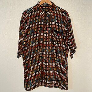 Vintage Merseta short sleeve button down,‎ size XL